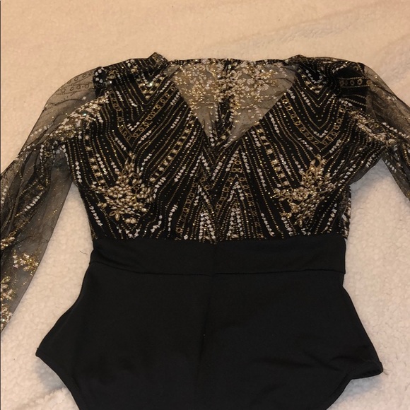 Black glittery bodysuit - Picture 5 of 7